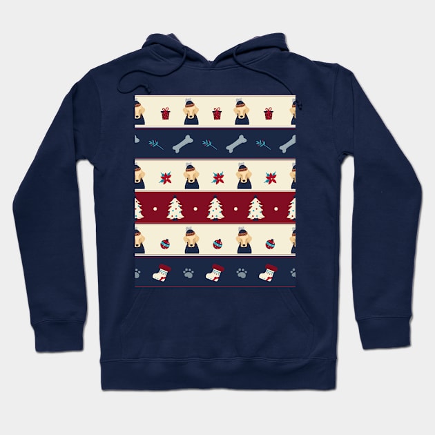 Cute Dog Christmas Patterns, Christmas Approaching Hoodie by i am Cuta